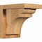 Ekena Millwork Yorktown Rough Sawn Corbel w/Backplate, Western Red Cedar, 6"W x 8"D x 8"H COR06X08X08YOR01RWR - alternate 1